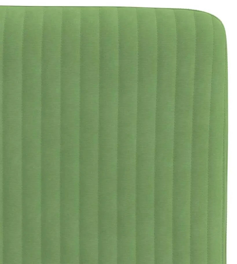 Cadeiras de jantar 2 pcs veludo verde-claro