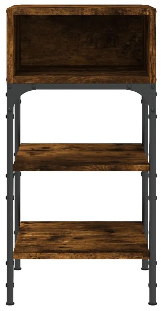 Mesas cabeceira 2pcs 35x34,5x70cm deriv.madeira carvalho fumado