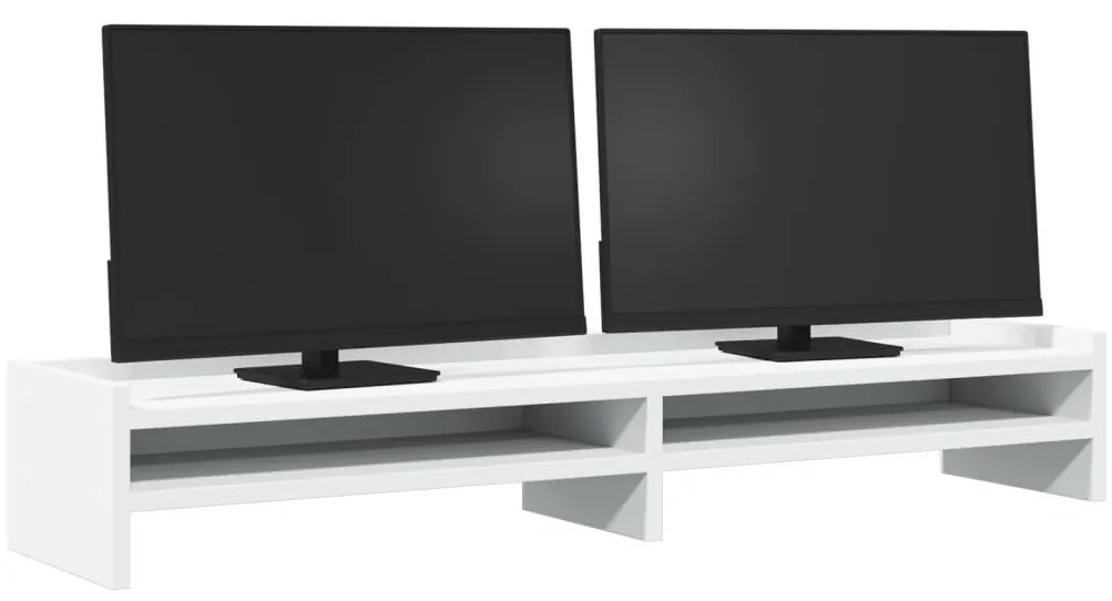 Suporte para monitor 100x24x16 cm derivados de madeira branco