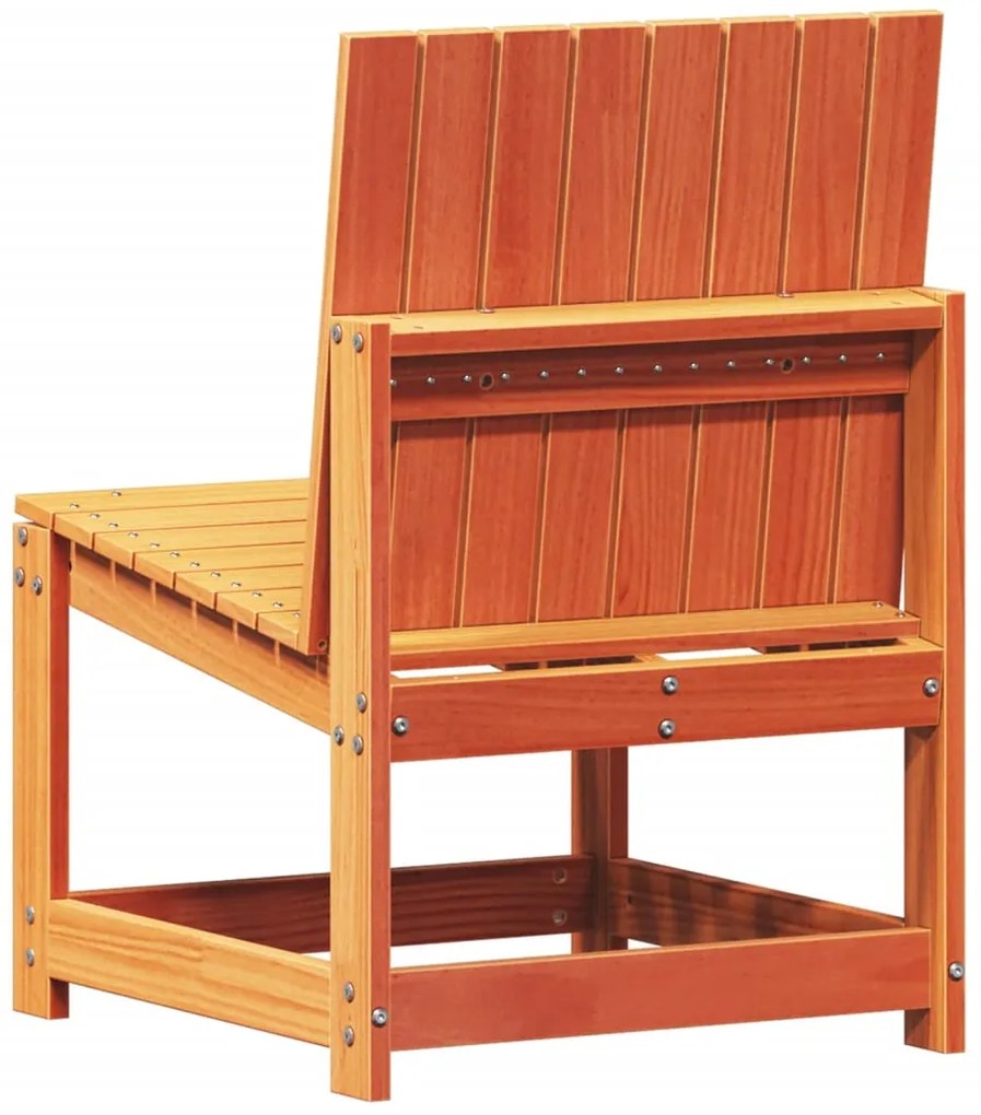 3 pcs conjunto lounge de jardim pinho maciço castanho-mel
