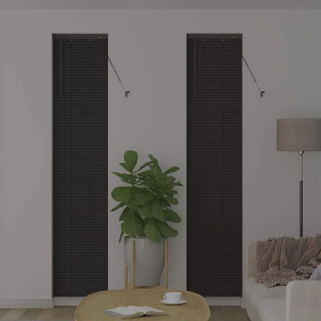 Persiana de Janela Cinzento-escuro 80 x 130 cm Alumínio