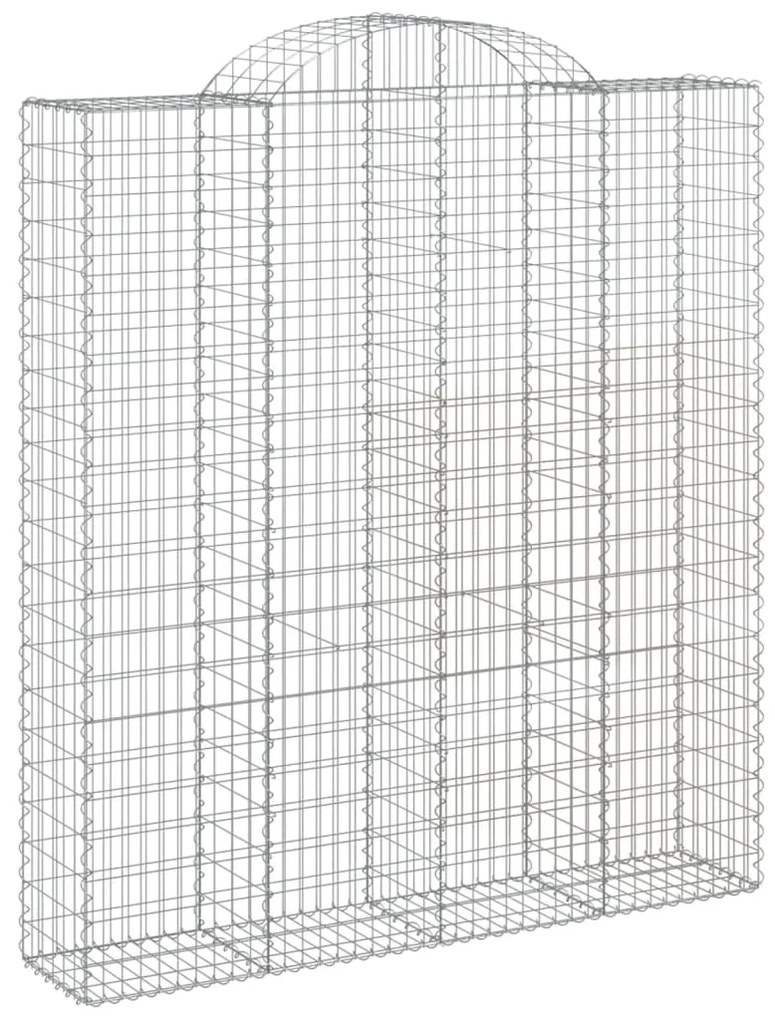 Cestos gabião arqueados 18 pcs 200x50x220/240 ferro galvanizado