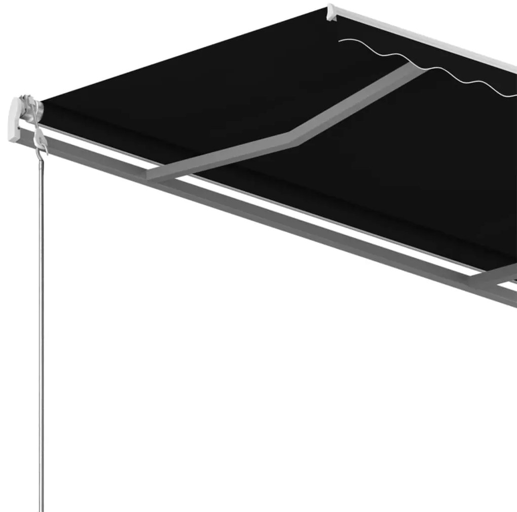 Toldo retrátil manual independente 400x350 cm antracite