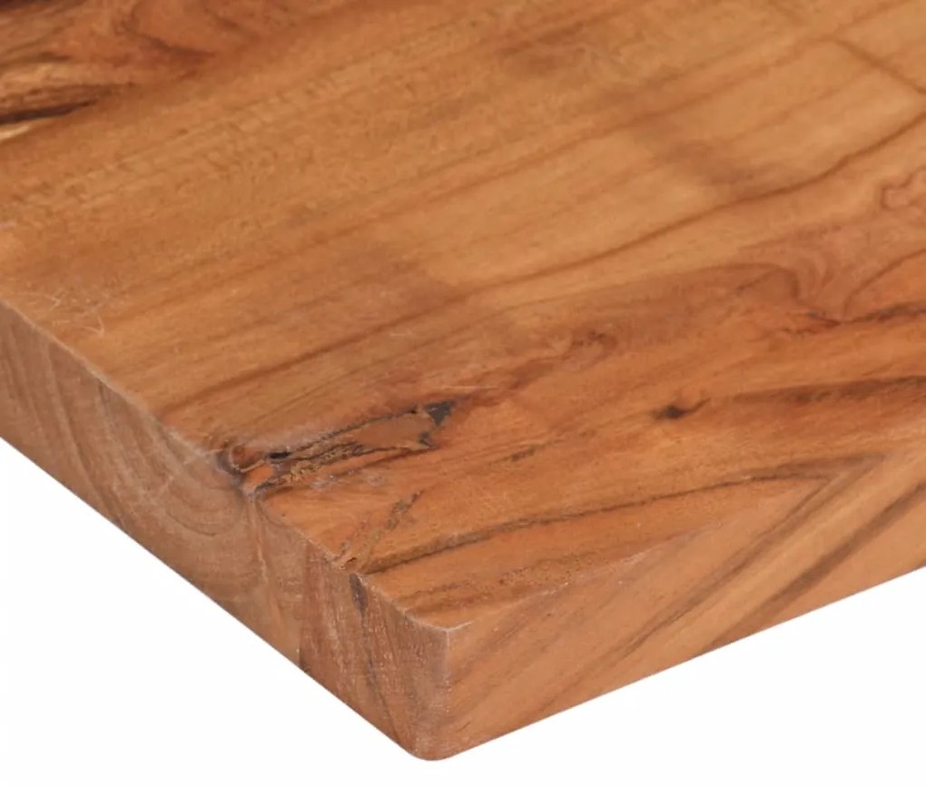Tampo de mesa retangular 140x60x2,5 cm madeira de acácia maciça