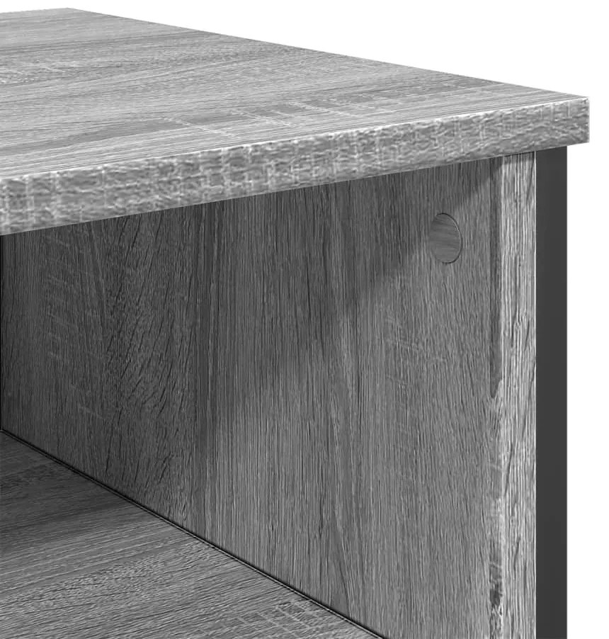 Mesa consola 100x35x74,5 cm derivados madeira cinzento sonoma
