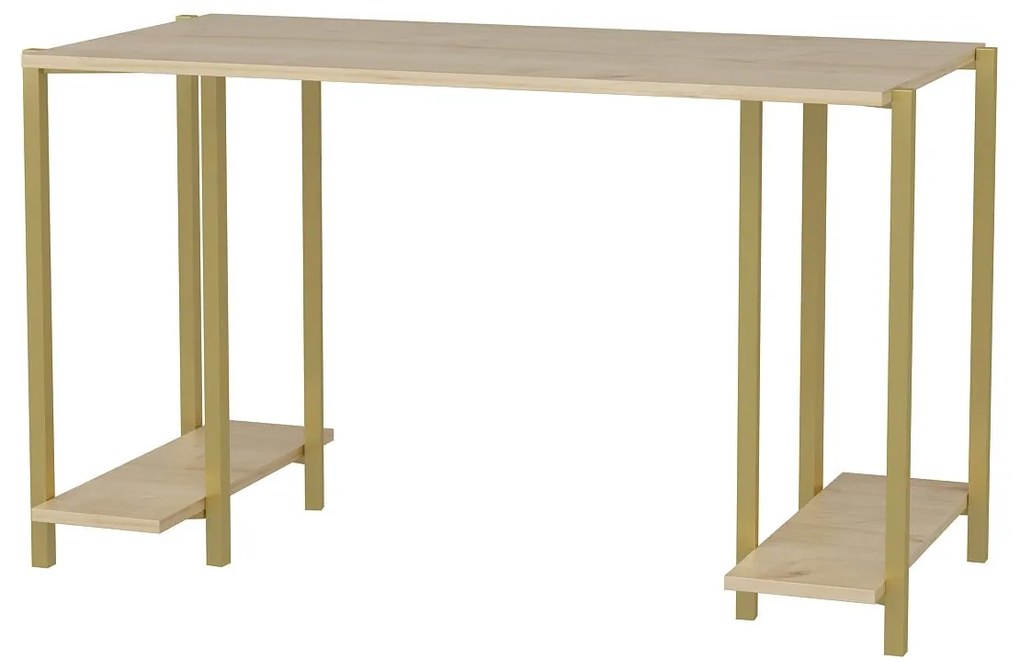 Secretária Academy – Carvalho Dourado – 125,2x60x73,8 cm