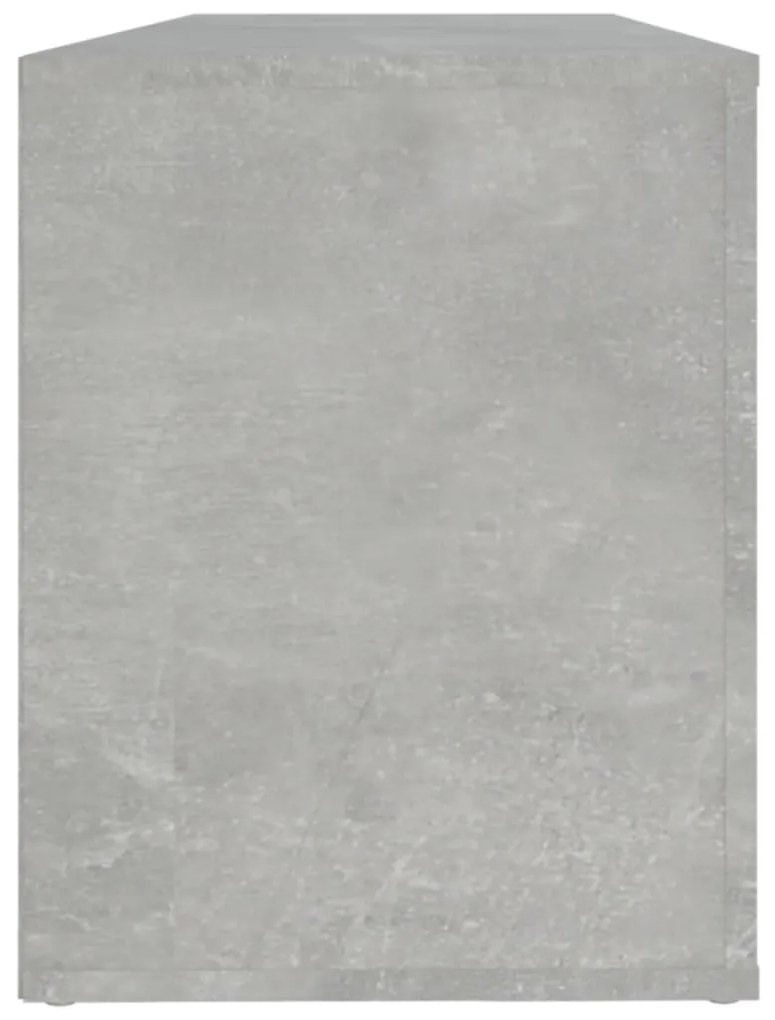 Sapateira 100x35x45 cm madeira processada cinzento cimento