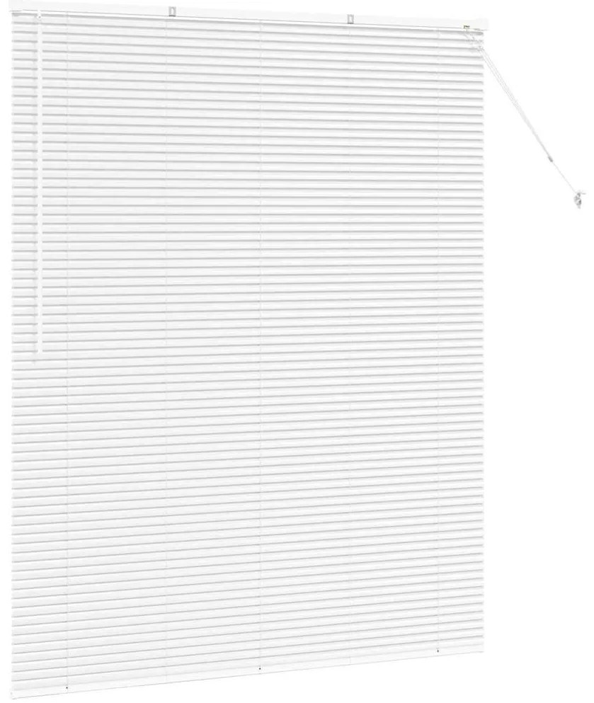 Persiana de Janela com cortinas Outros Manual Branco 80 x 130 cm Alumí
