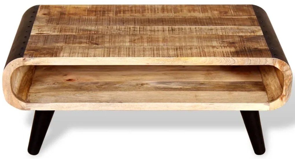 Mesa de centro madeira de mangueira rústica 90x55x39 cm