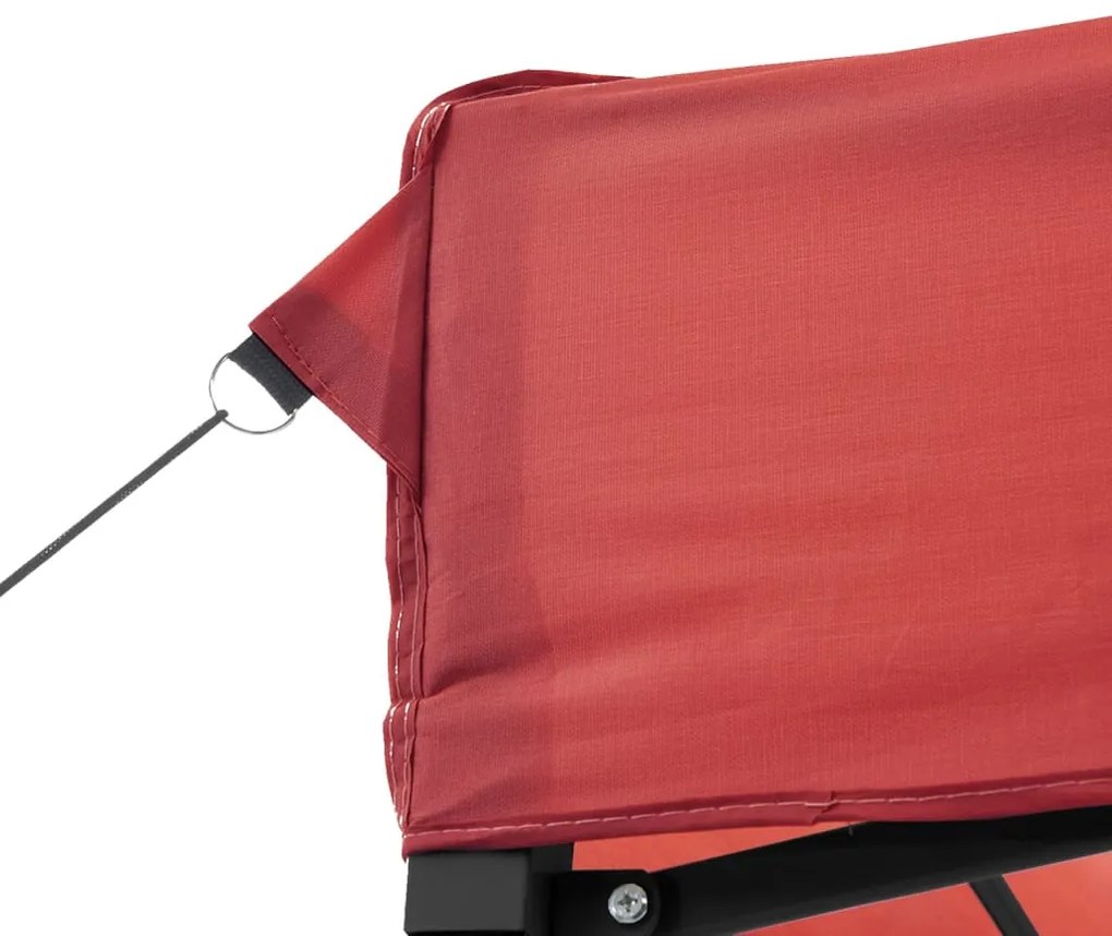 Tenda para festas pop-up dobrável 292x292x315 cm bordô