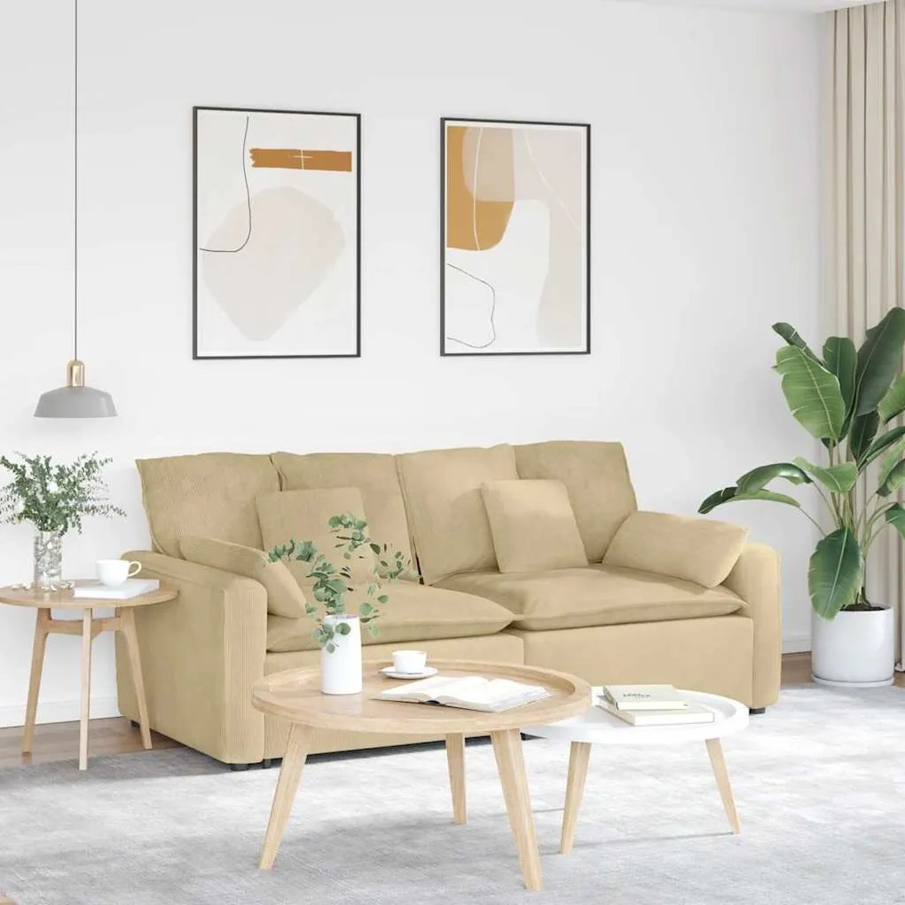 vidaXL Sofá modular com almofadas verde cinzento