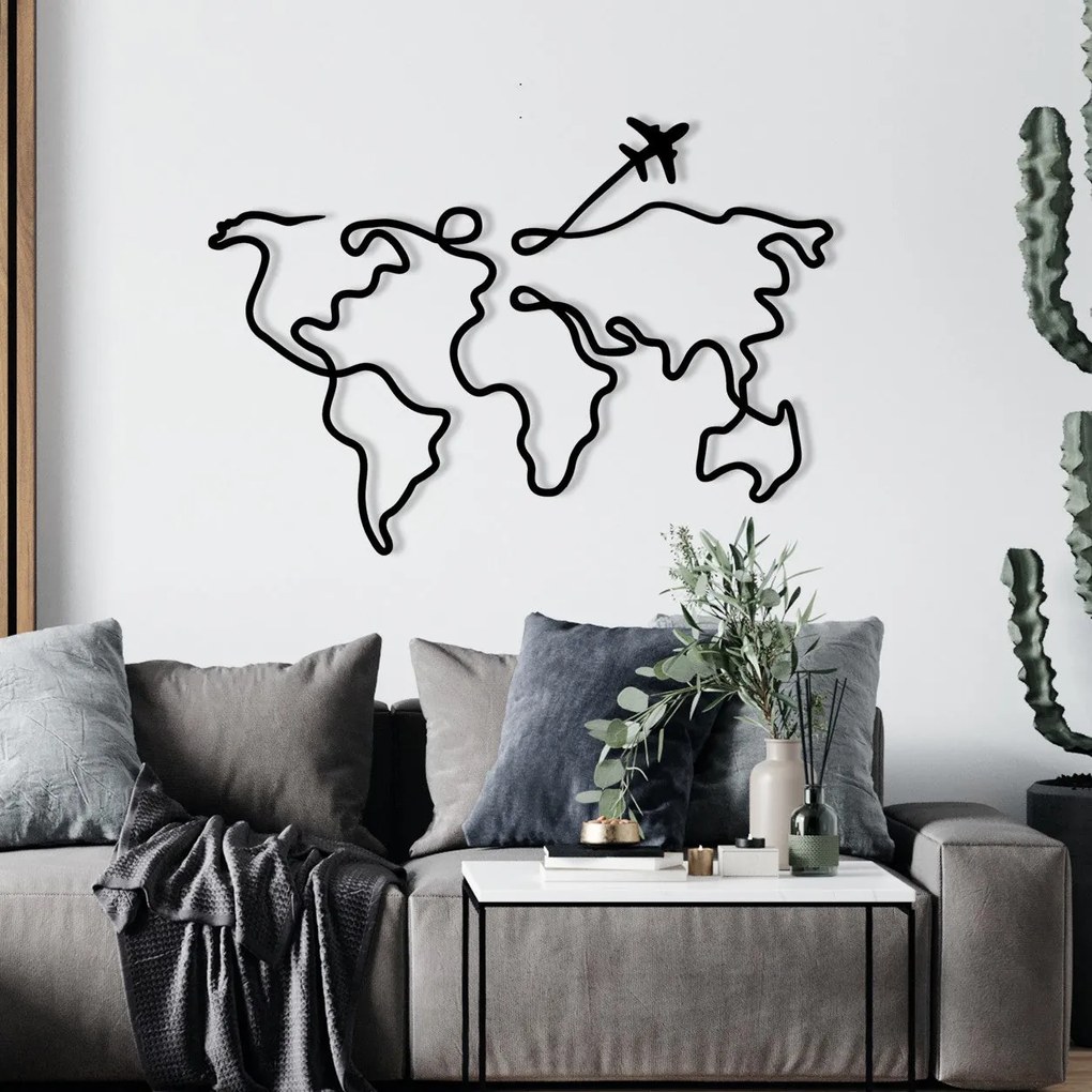 Acessório Decorativo de Parede Mozzafiato – Preto – 60 x 42 cm
