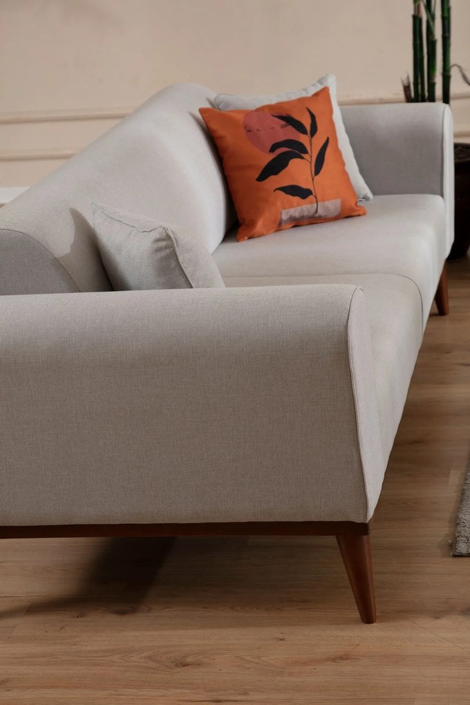 Sofá-cama de 3 Lugares Cofi – Creme – 222x90x80 cm