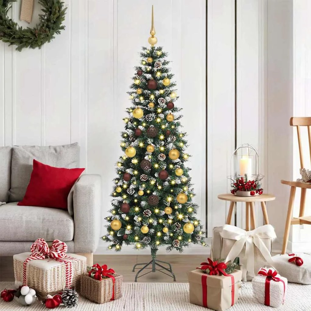 vidaXL Árvore de Natal Artificial Verde 150 cm PVC, Plástico e Aço