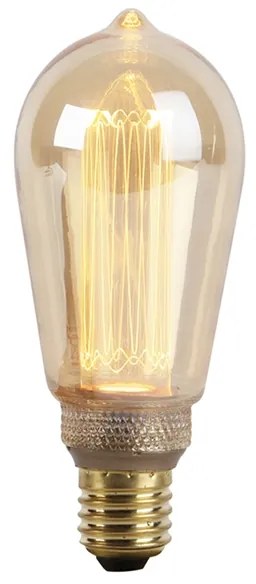 Lâmpada de filamento LED E27 vidro âmbar 2,5 W 120lm 1800K