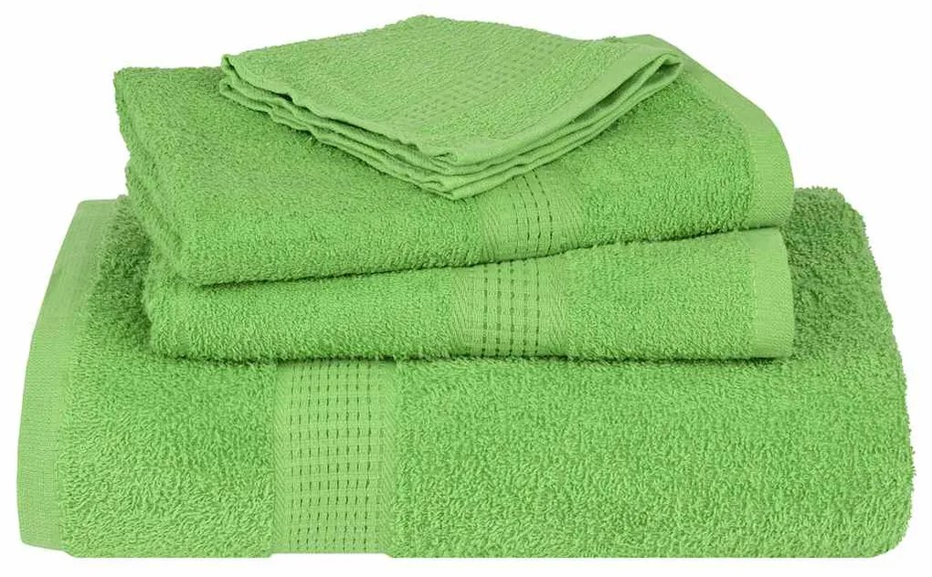 Toalhas mãos 4 pcs 30x30 cm 360 g/m2 100% algodão verde maça