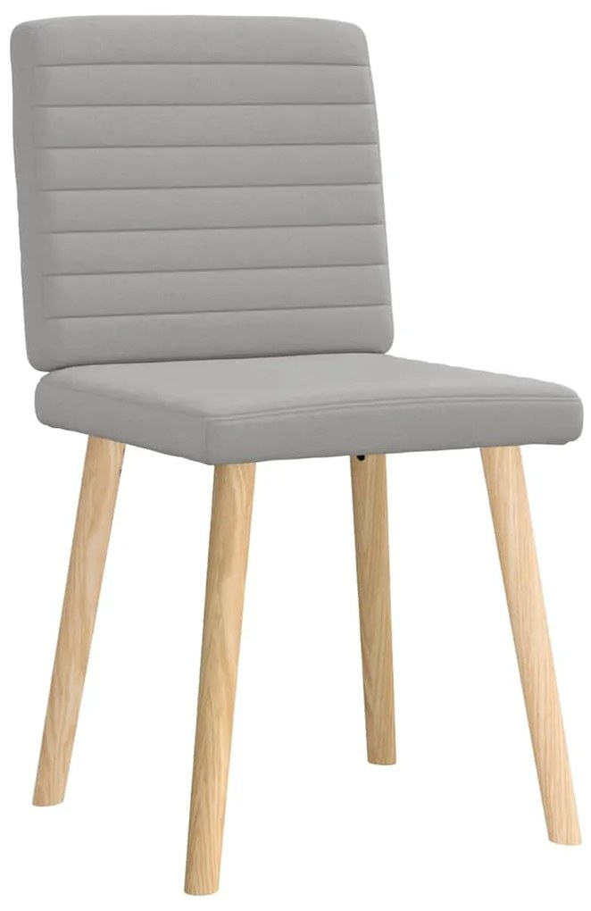 Cadeiras de jantar 2 pcs tecido cinza nuvem