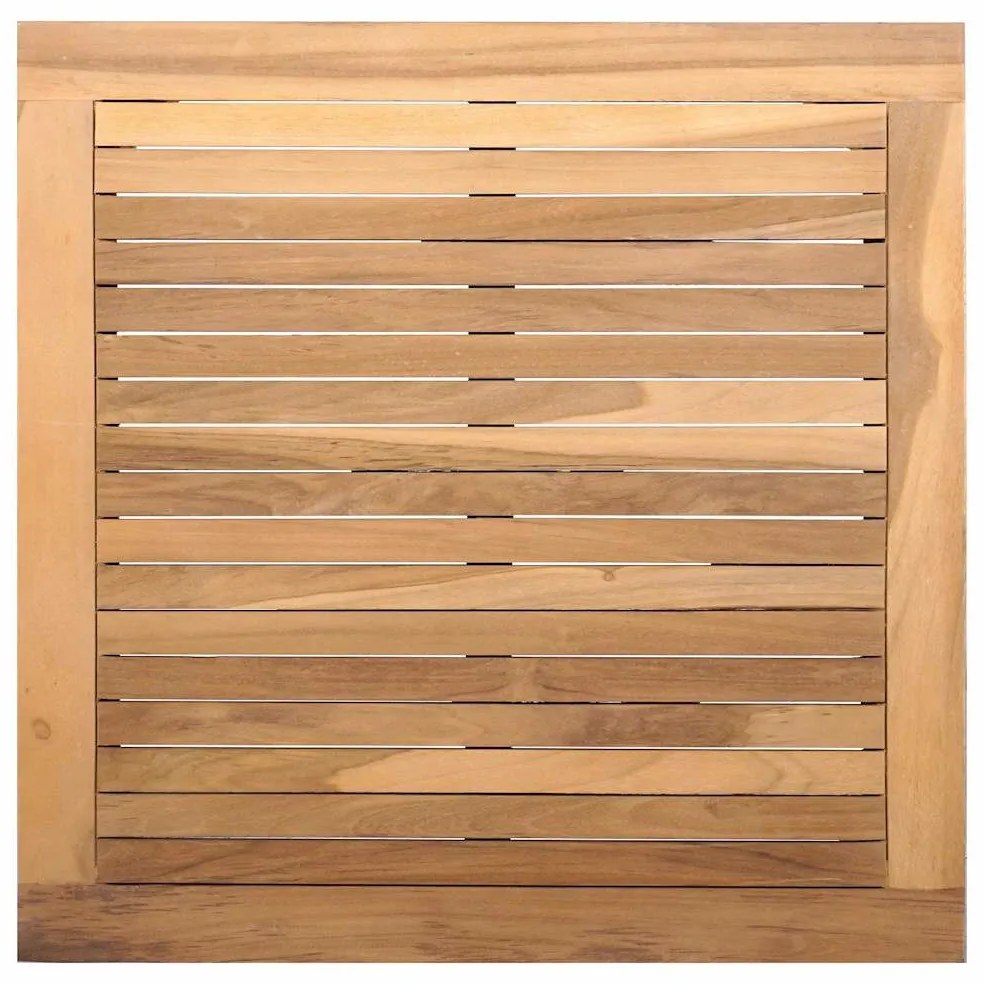 Mesa de Jardim 60x60x30 cm de Madeira Sólida de Teak