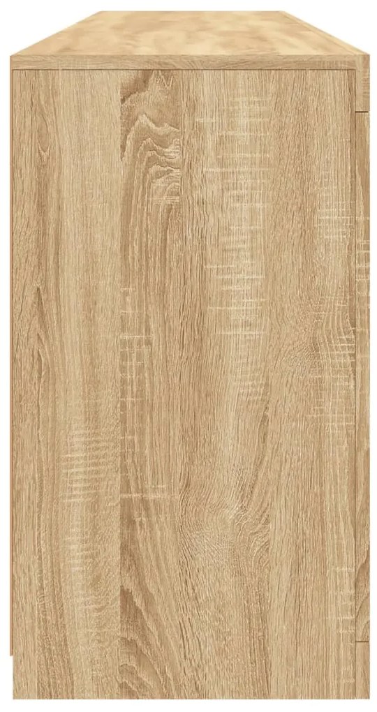 Aparador com luzes LED 162x37x67 cm carvalho sonoma