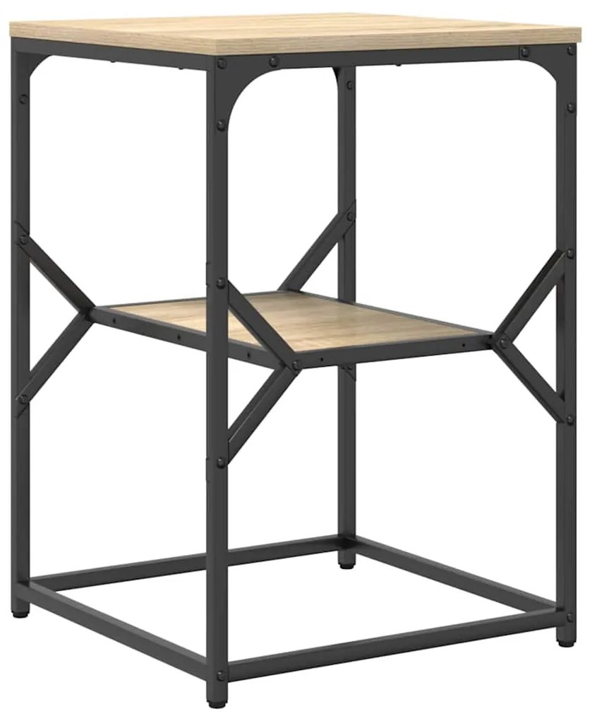 Mesa Lateral vidaXL Carvalho Sonoma 41x40x60 cm Madeira Engenharia