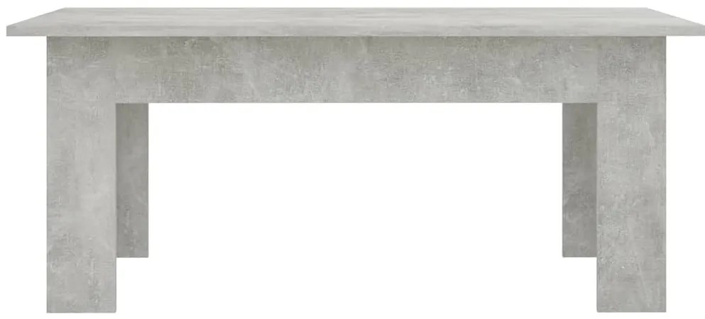 Mesa de centro 100x60x42 cm derivados madeira cinzento cimento