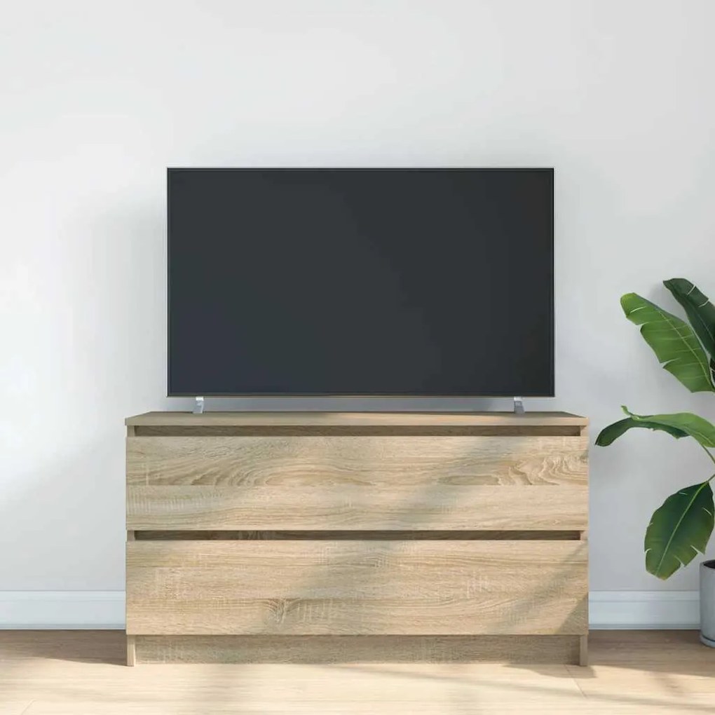 Móvel p/ TV 100x35x54 cm madeira processada carvalho sonoma