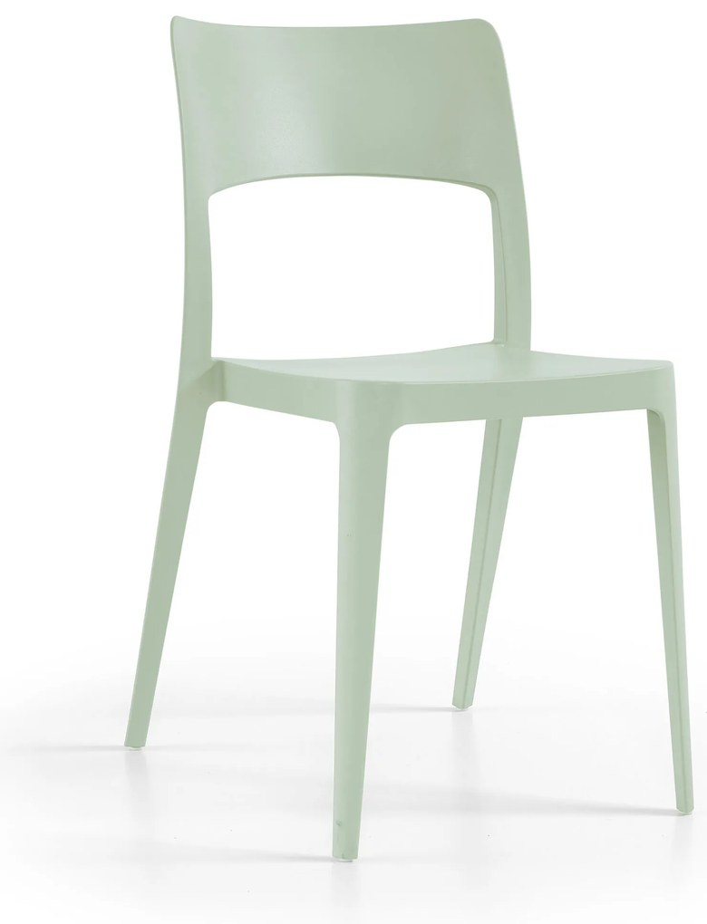 Cadeira Vanity Verde Pastel, sem braços - Pack 20 unidades
