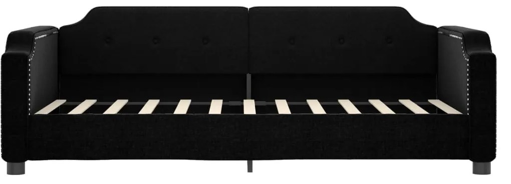 Sofá-cama 90x200 cm tecido preto