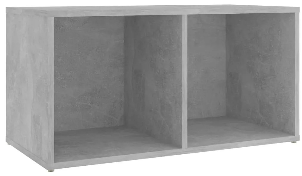 3 pcs conjunto de móveis de TV contraplacado cinzento cimento