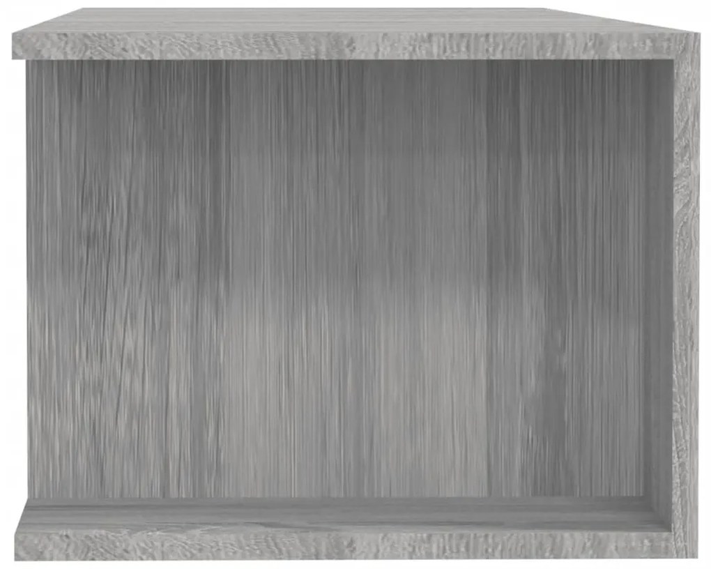 Móvel de TV com luzes LED 135x39x30 cm cinzento sonoma