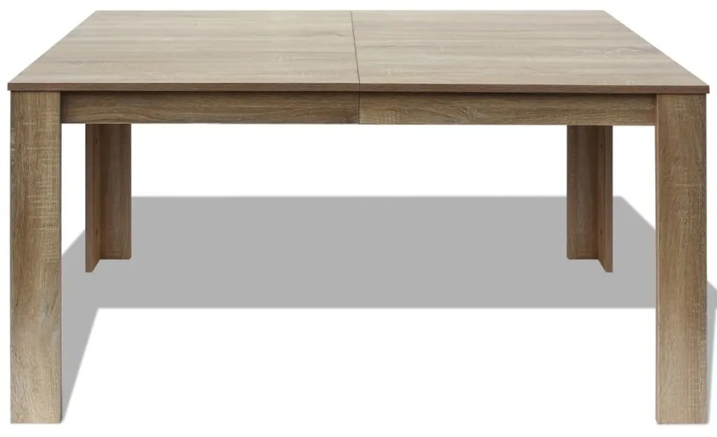 Mesa de jantar 140x80x75 cm carvalho