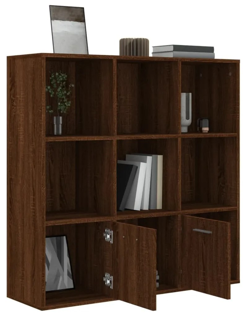 Estante 98x30x98 cm cor carvalho castanho