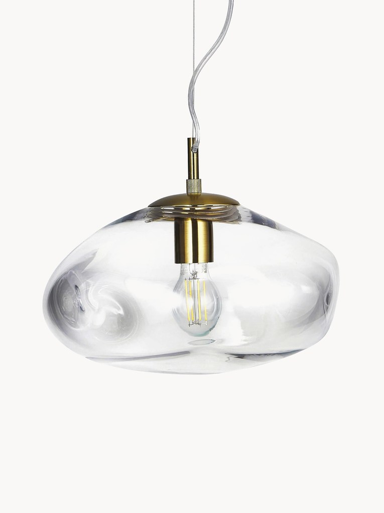 Candeeiro suspenso em vidro Amora