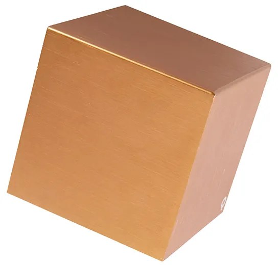Candeeiro de parede moderno cobre - Cube Design,Moderno
