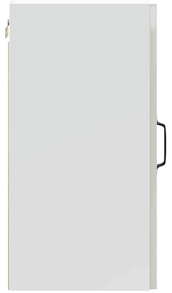 Armário de parede da cozinha Lucca madeira branco brilhante
