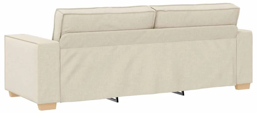 Sofá de 3 lugares vidaXL em Linho de 180 cm