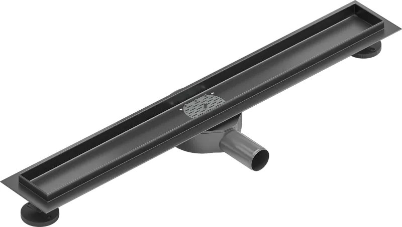 Mexen Flat 360° corpo para ralo linear giratório 60 cm, cinza escovado - 1E40060