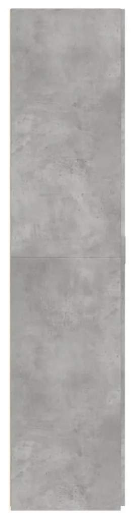 Armário alto 70x42,5x185 cm derivados madeira cinzento cimento