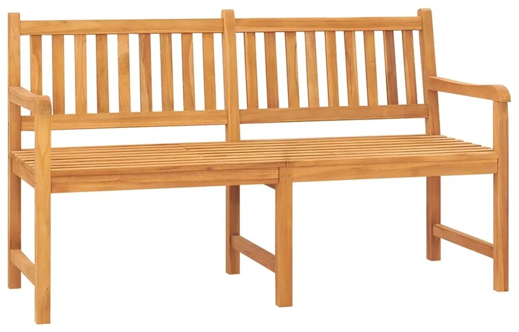 Banco de jardim 3 lugares c/ mesa 150 cm madeira de teca maciça