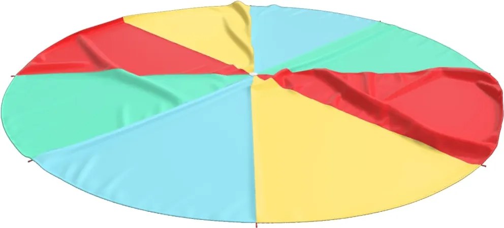 vidaXL Paraquedas de brincar para crianças Ø3,5 m tecido