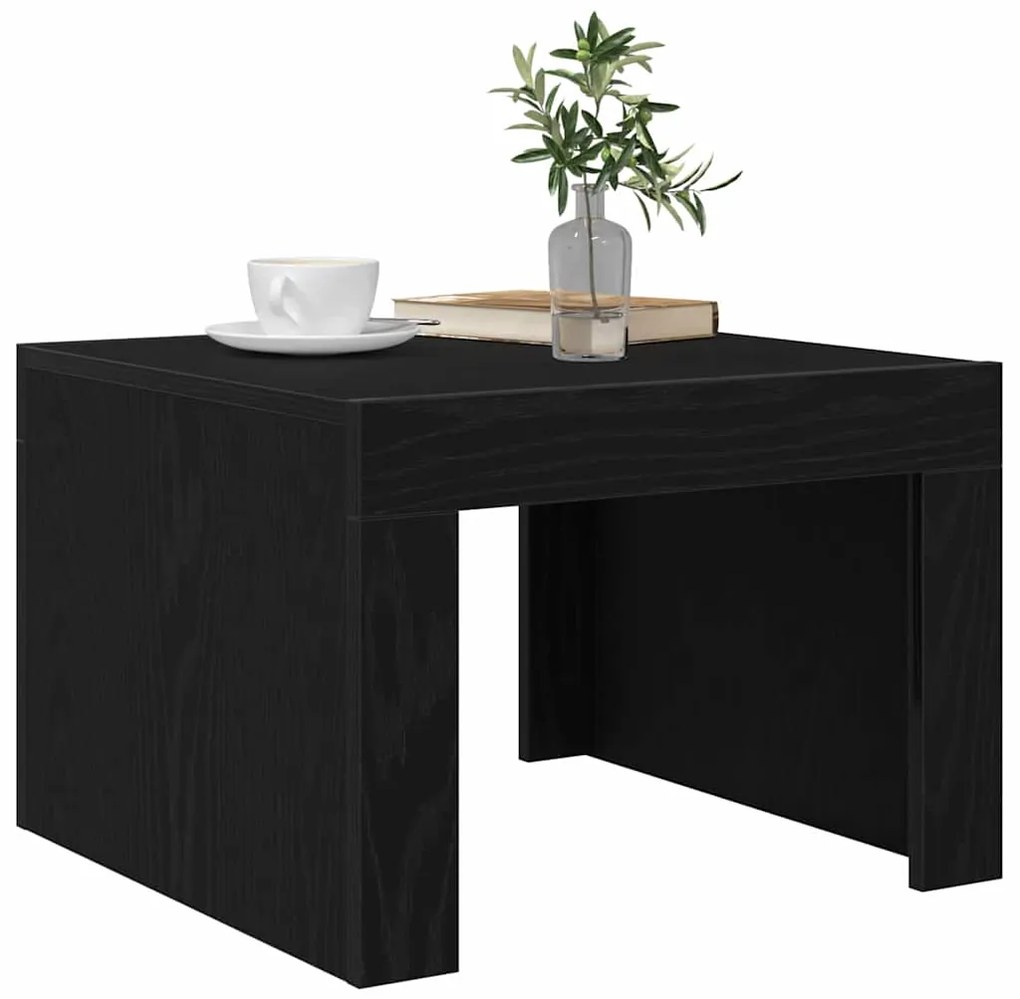 Mesa de centro Carvalho preto 50 x 50 x 35 cm