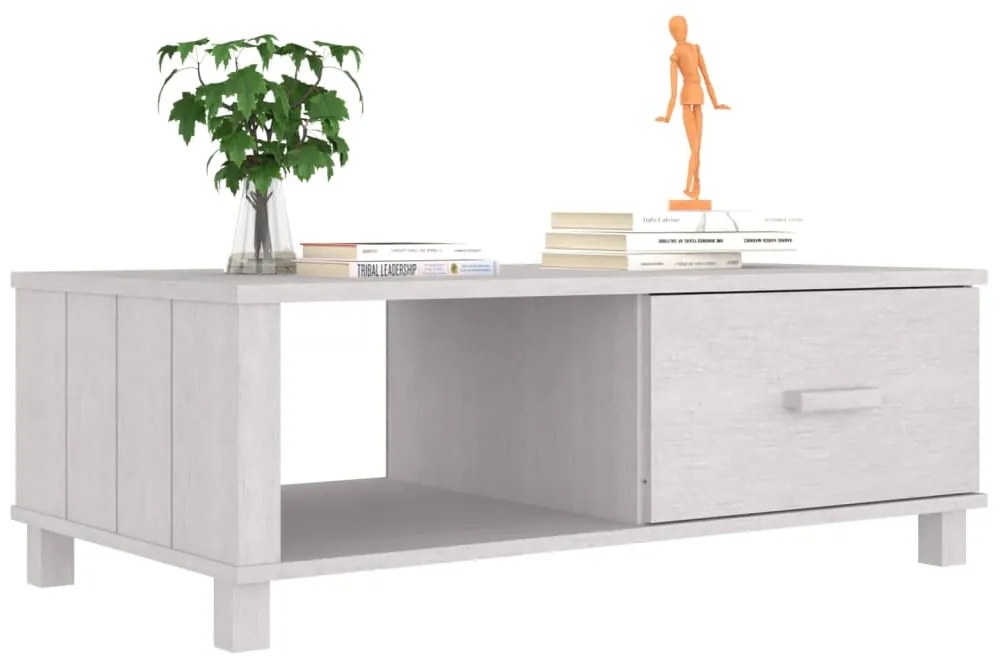 Mesa de centro HAMAR 100x55x35 cm pinho maciço branco