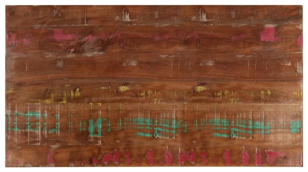 vidaXL Tampo de mesa retangular 100x60x1,5cm madeira recuperada maciça