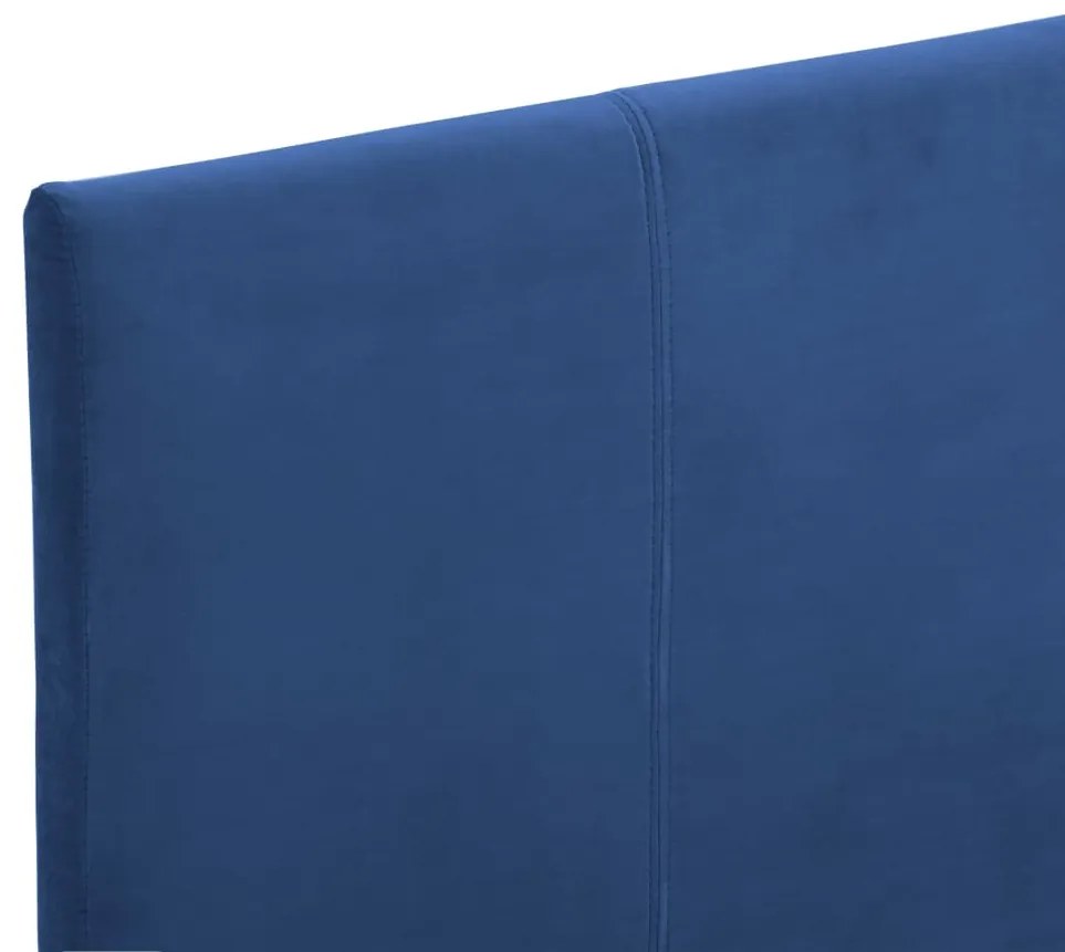 Estrutura de cama 90x200 cm tecido azul