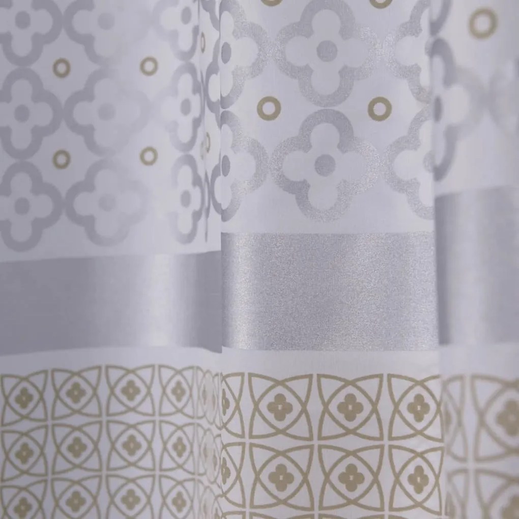 Cortina de duche Marrakech 180 cm prateado 235281318