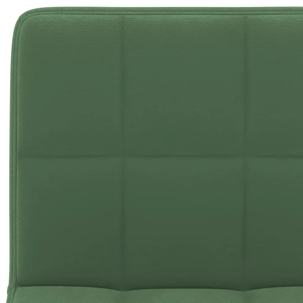 Bancos de bar 2 pcs veludo verde-escuro