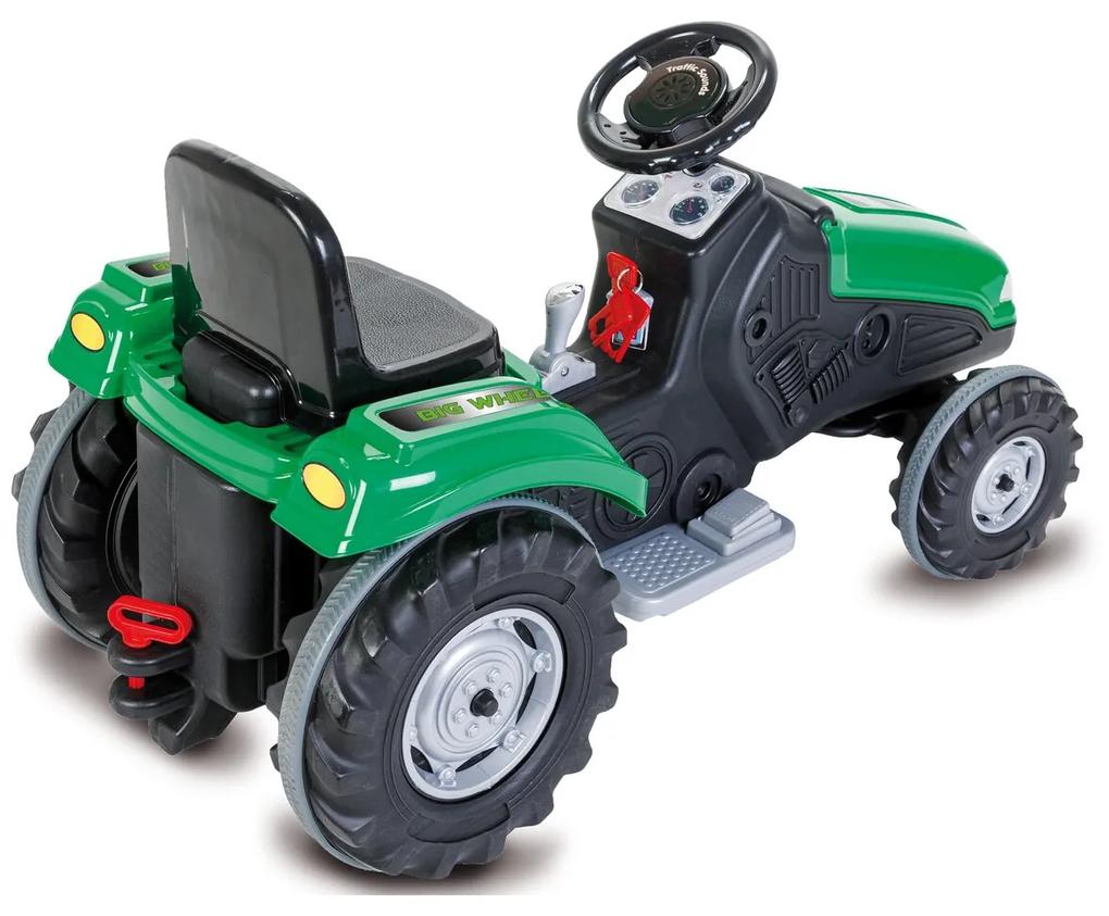 Tractor elétrico para crianças Big Wheel 12V Verde