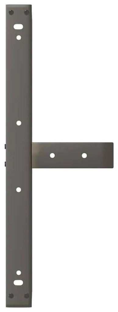 Pés para mesa de centro em forma de T, 2 peças, preto, 60x25x(30-31) c
