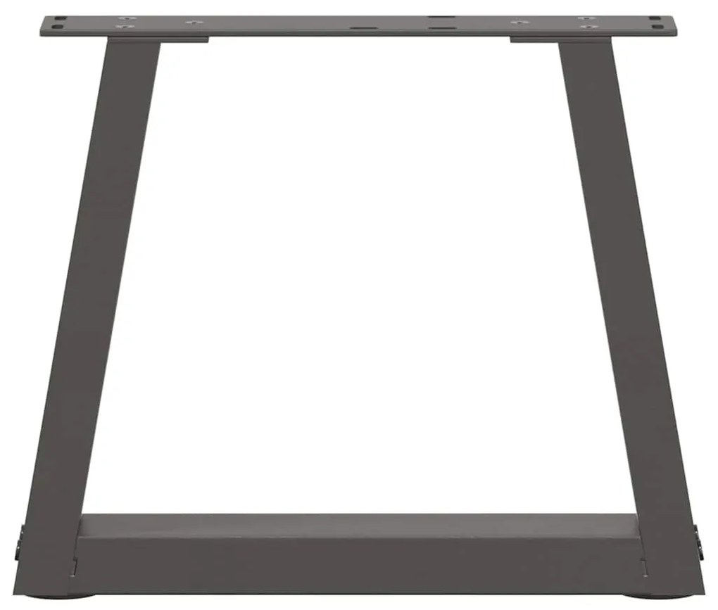 Pés para mesa de centro em V, 2 peças, antracite, 40x(30-31,3) cm, aço