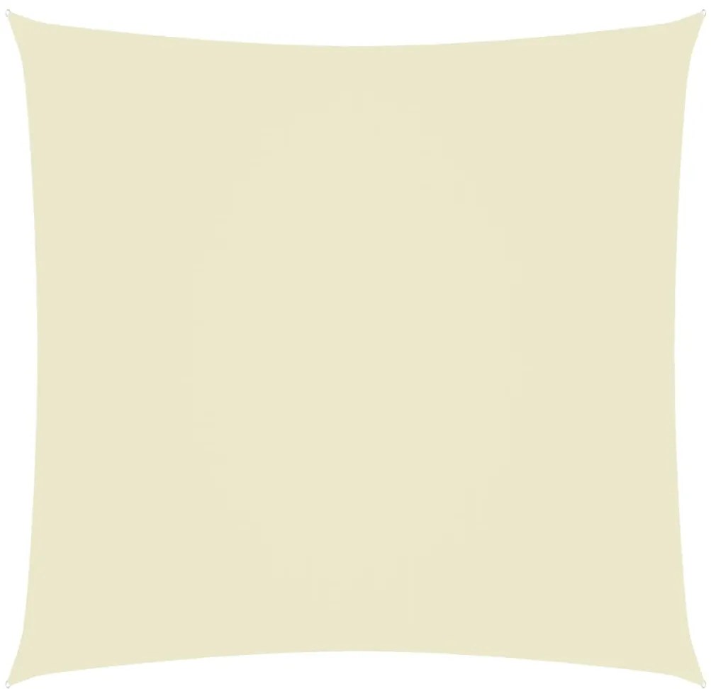 Para-sol estilo vela tecido oxford quadrado 7x7 m creme